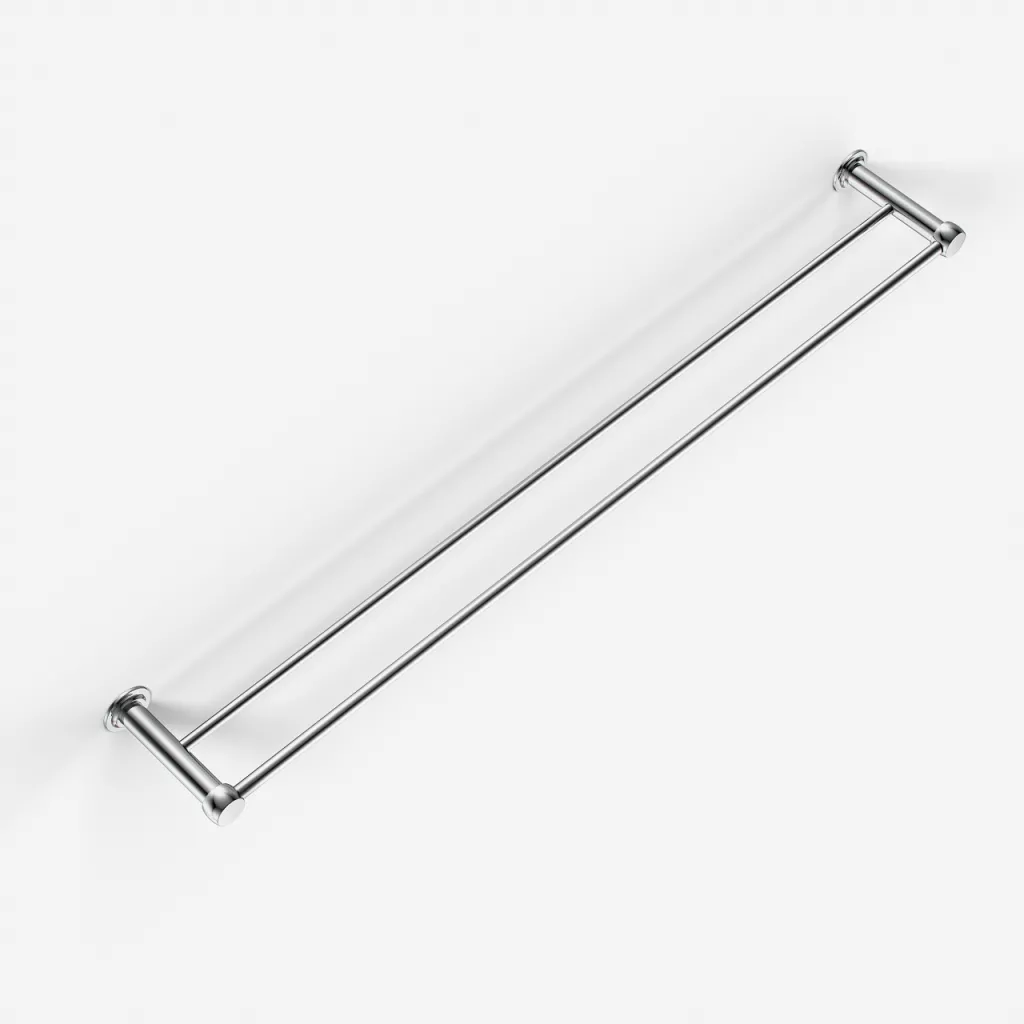 Hassel&Teudt H20-80 - Double Towel Bar, Chrome