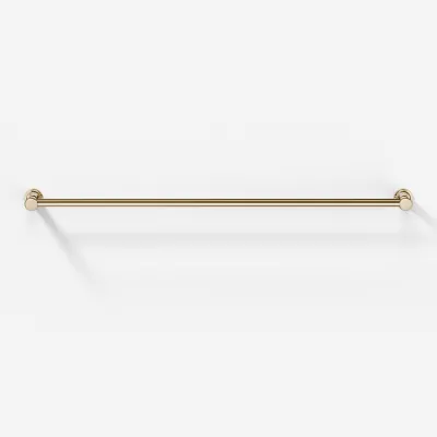 Hassel&Teudt H20-80 - Double Towel Bar, Polished Brass Natural
