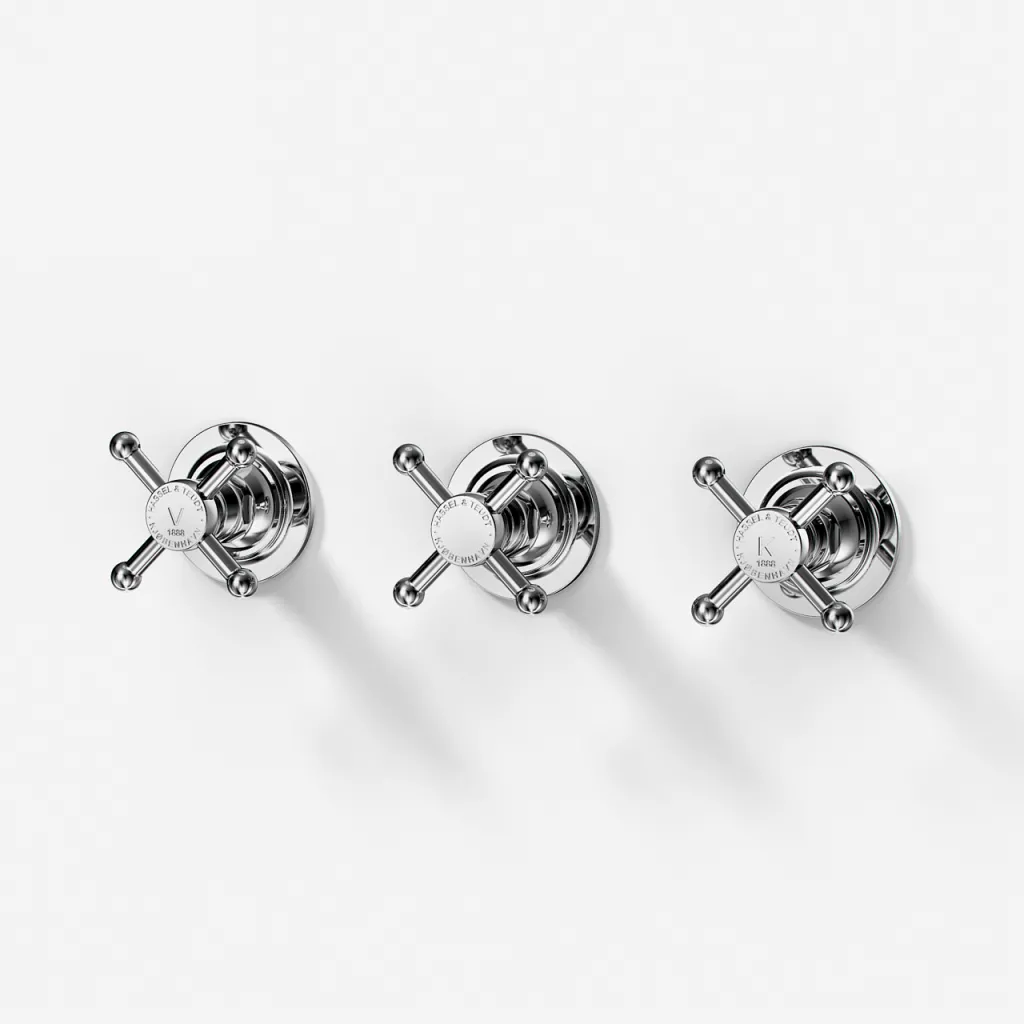 Hassel&Teudt HBR704 - 2-way shower mixer, Chrome