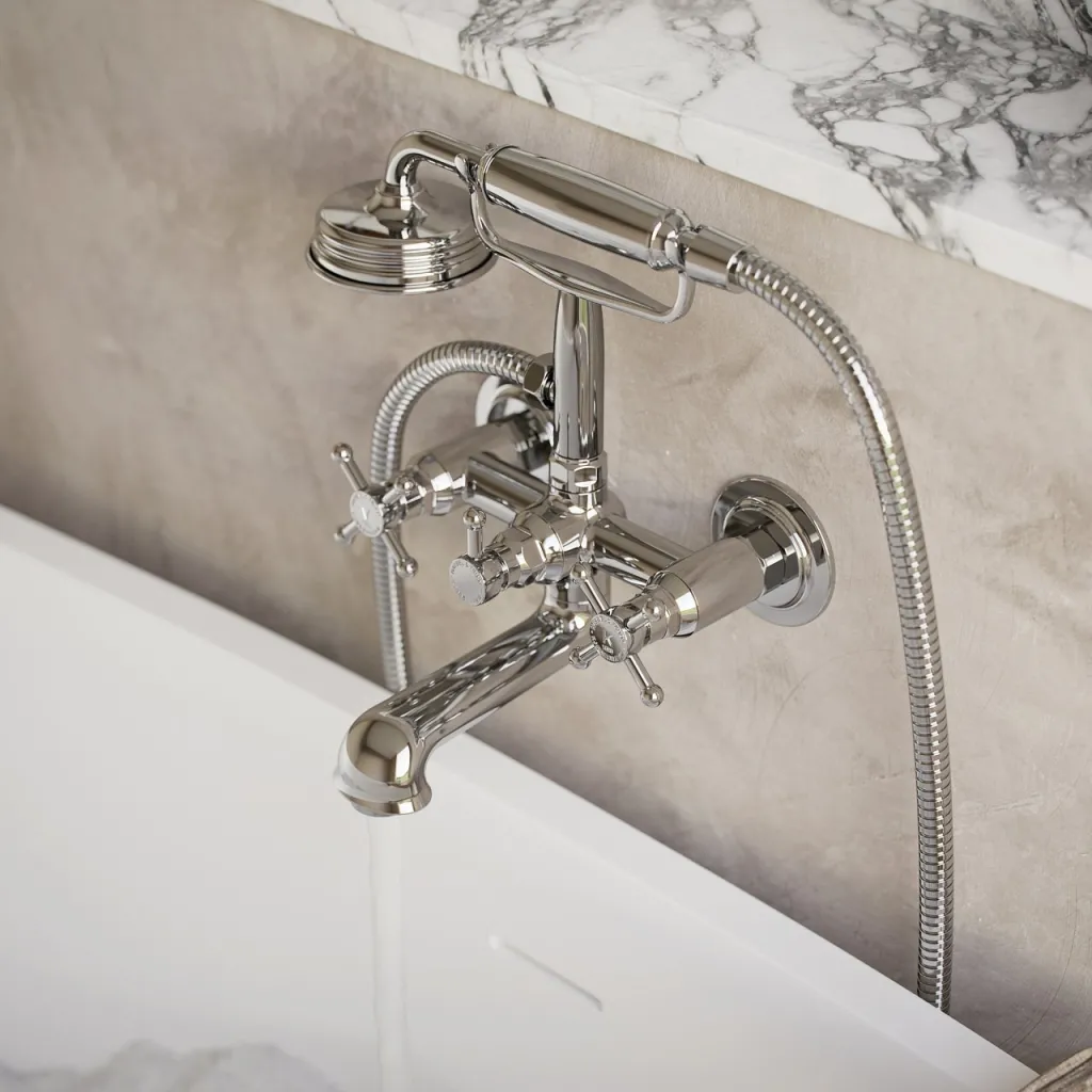 Hassel&Teudt HBK701 - Tub & shower mixer, Chrome