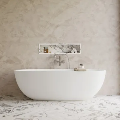 Hassel&Teudt HBK701 - Tub & shower mixer, Chrome