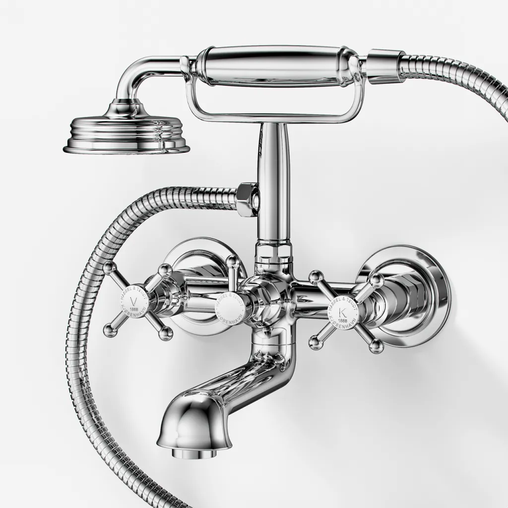 Hassel&Teudt HBK701 - Tub & shower mixer, Chrome