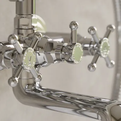 Hassel&Teudt HBK701 - Tub & shower mixer, Chrome