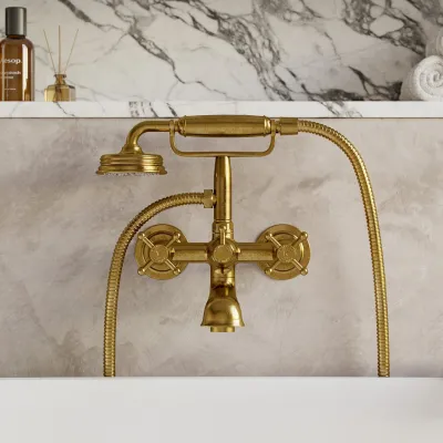 Hassel&Teudt HBK701 - bath/shower faucet, Polished Brass Natural