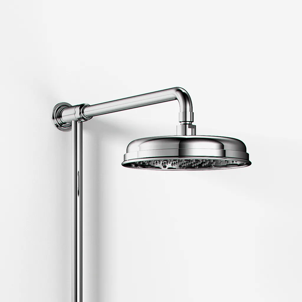 Hassel&Teudt HBT900 - SmartTerm shower rod set w/Ø21 cm. Rain DeLuxe w/EasyClean, Chrome