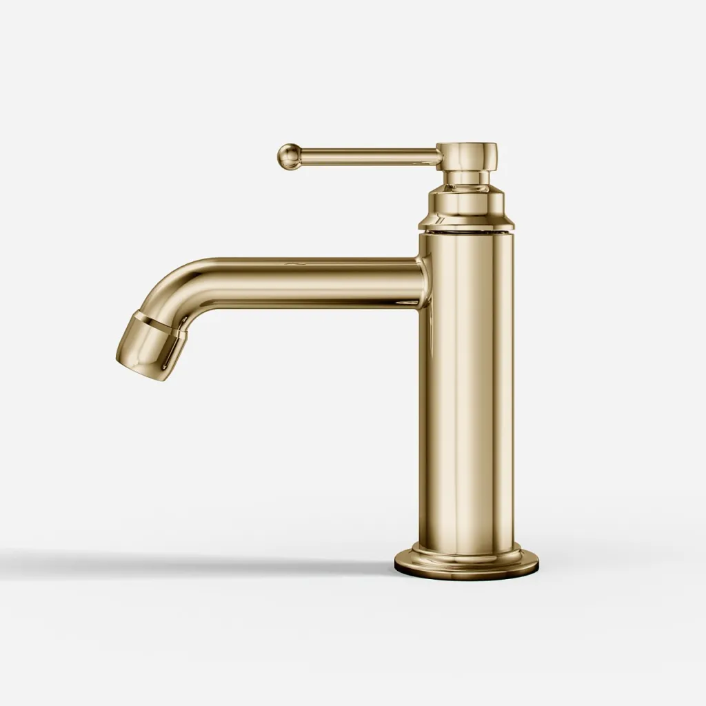 Hassel&Teudt HHV401 - Washbasin fitting, Polished Brass Natural