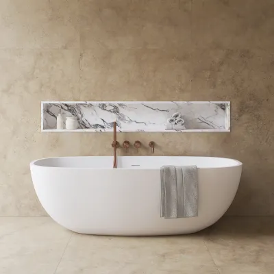 Semplice SBR801 S11 - Tub/shower, PVD Brushed Copper