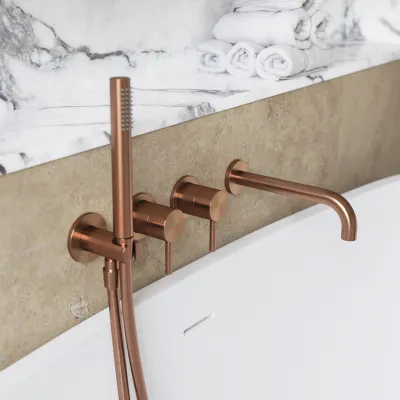 Semplice SBR801 S11 - Tub/shower, PVD Brushed Copper