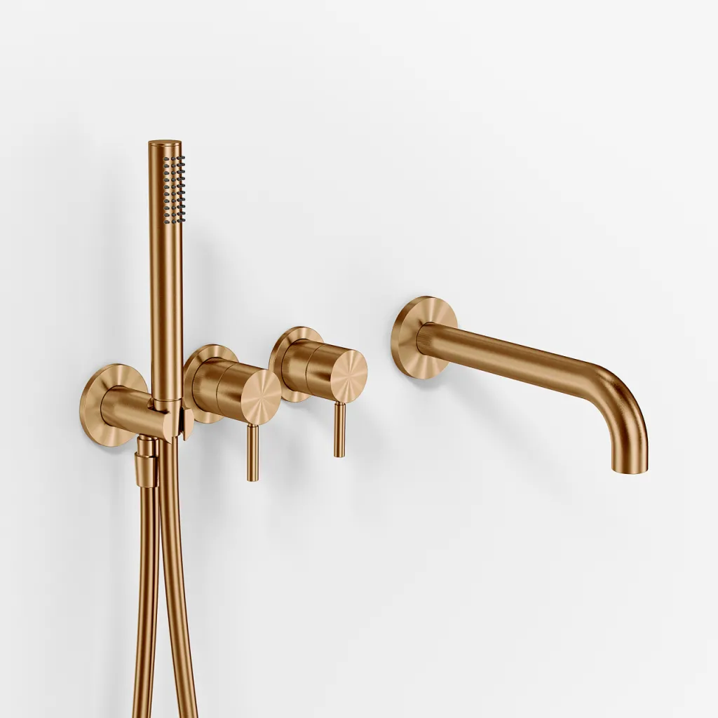 Semplice SBR801 S11 - Tub/shower, PVD Brushed Copper