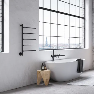 Pulcher® Semplice PS05 -  Electric Towel Warmer, 48 x 80 cm, Matte Black