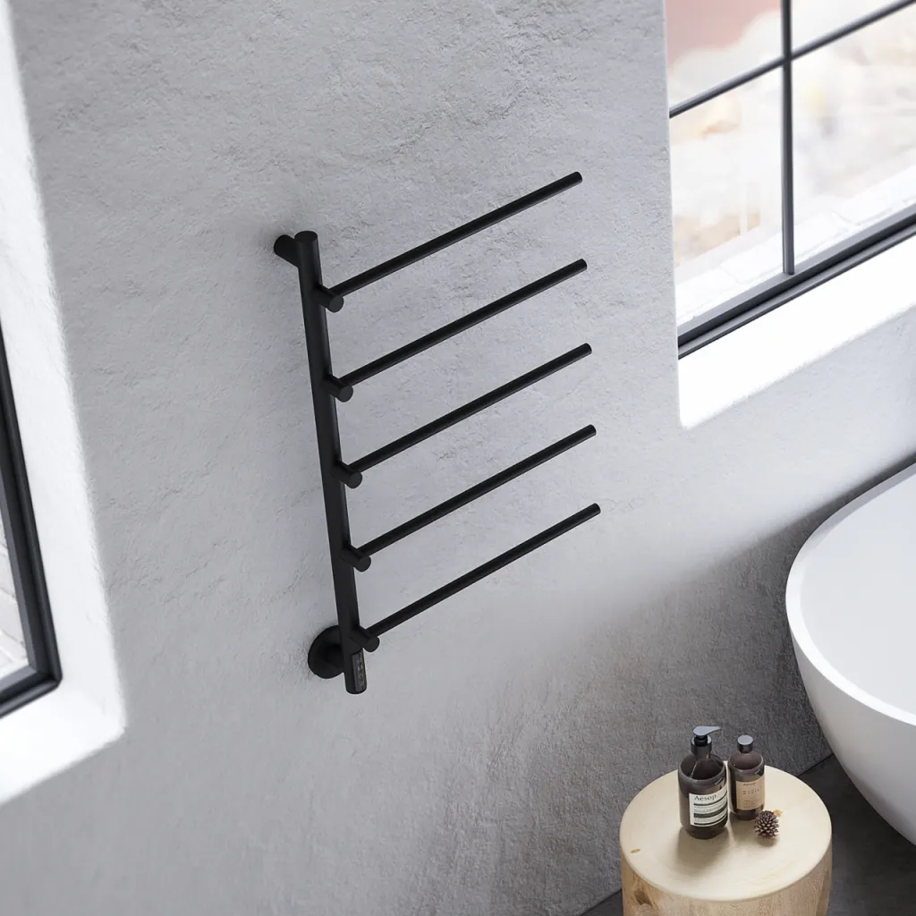 Pulcher® Semplice PS05 -  Electric Towel Warmer, 48 x 80 cm, Matte Black