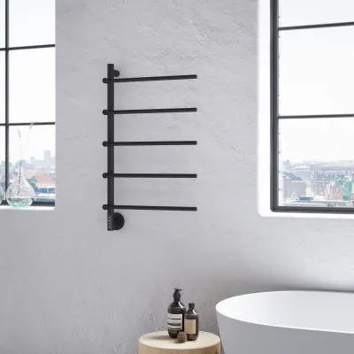 Pulcher® Semplice PS05 -  Electric Towel Warmer, 48 x 80 cm, Matte Black