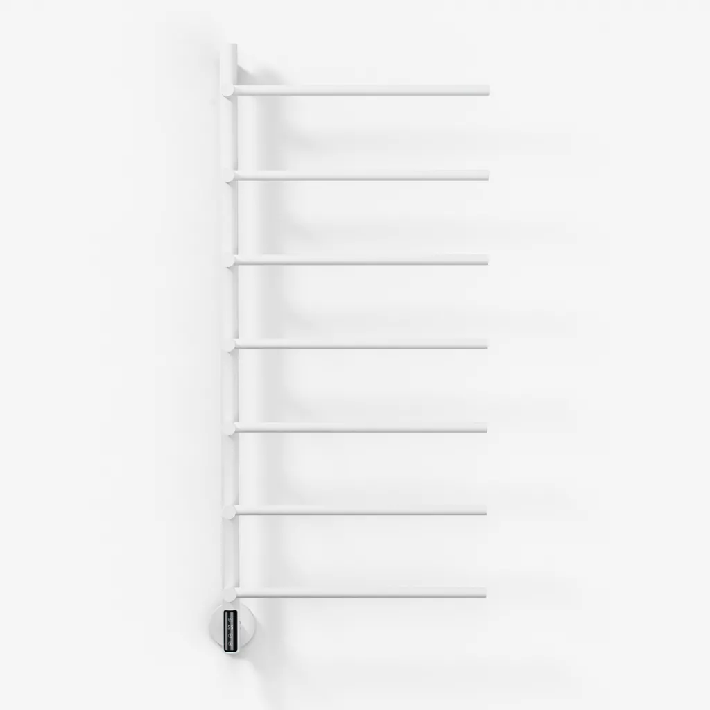 Pulcher® Semplice PS07 - Electric towel warmer, 48 x 110 cm. Matte white