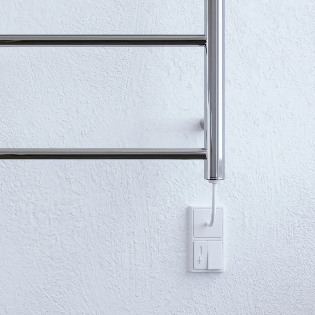 Pulcher Minimalism PM96 - Electric towel rail, 50 x 96h cm, Chrome