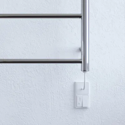 Pulcher Minimalism PM128 - Electric towel rail, 50 x 128h cm. Chrome