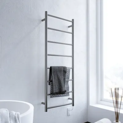Pulcher Minimalism PM128 - Electric towel warmer, 50 x 128h cm, Brushed Stainless Steel
