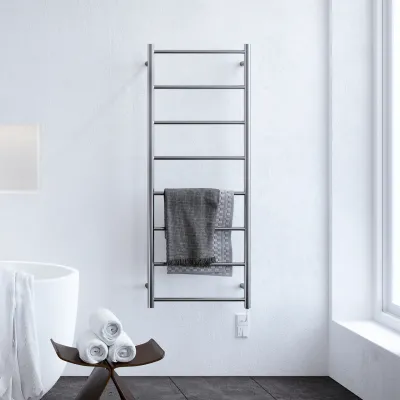 Pulcher Minimalism PM128 - Electric towel warmer, 50 x 128h cm, Brushed Stainless Steel