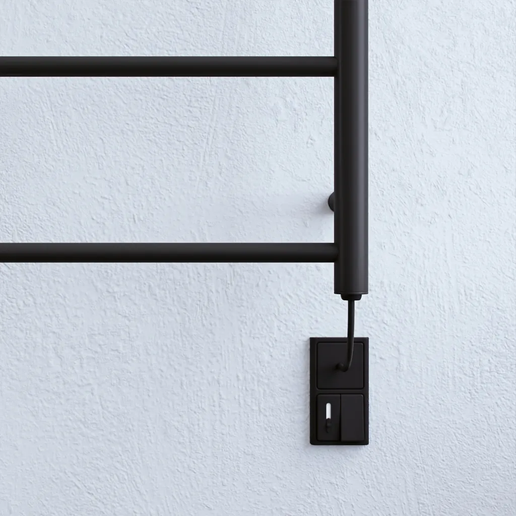 Pulcher Minimalism PM128 - Electric towel warmer, 50 x 128h cm. Matte black