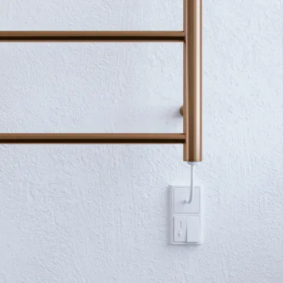 Pulcher Minimalism PM128 - Electric towel warmer, 50 x 128h cm, PVD Brushed Copper