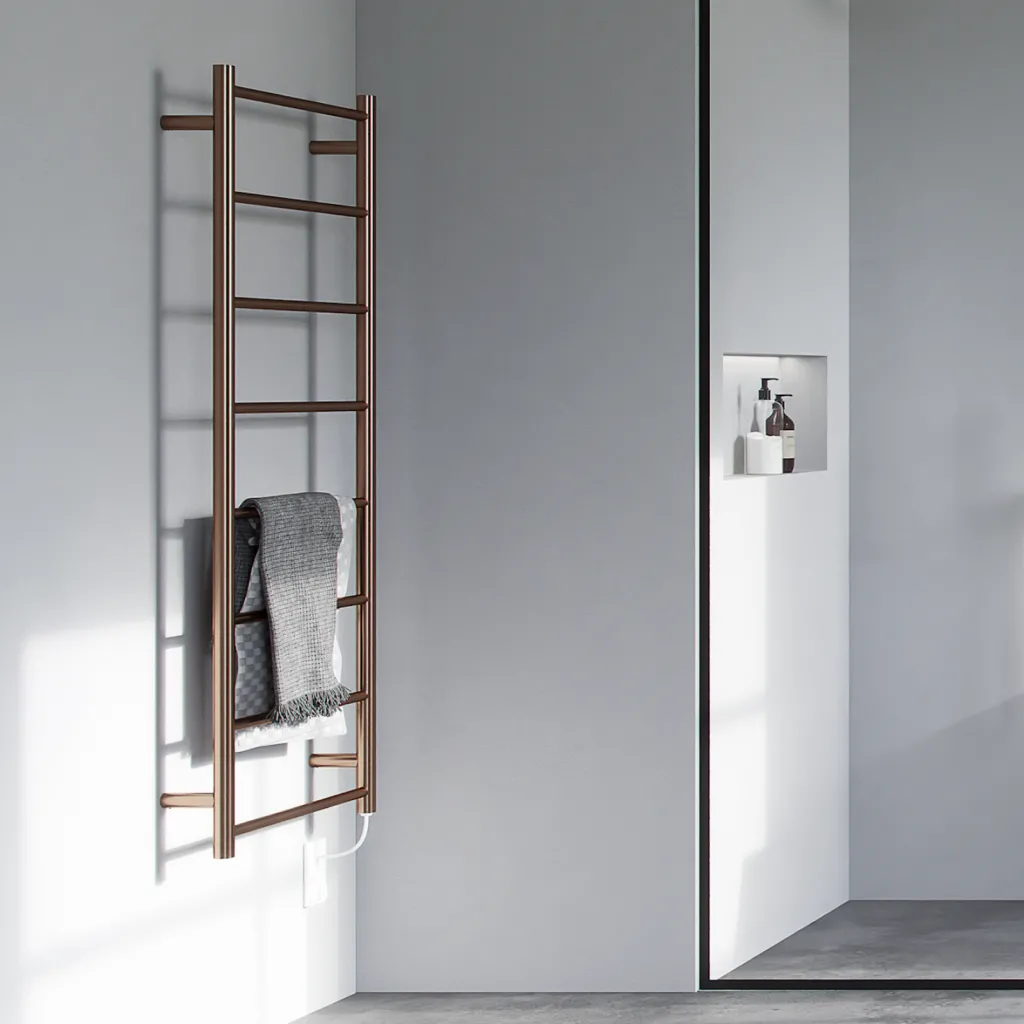 Pulcher Minimalism PM128 - Electric towel warmer, 50 x 128h cm, PVD Brushed Copper