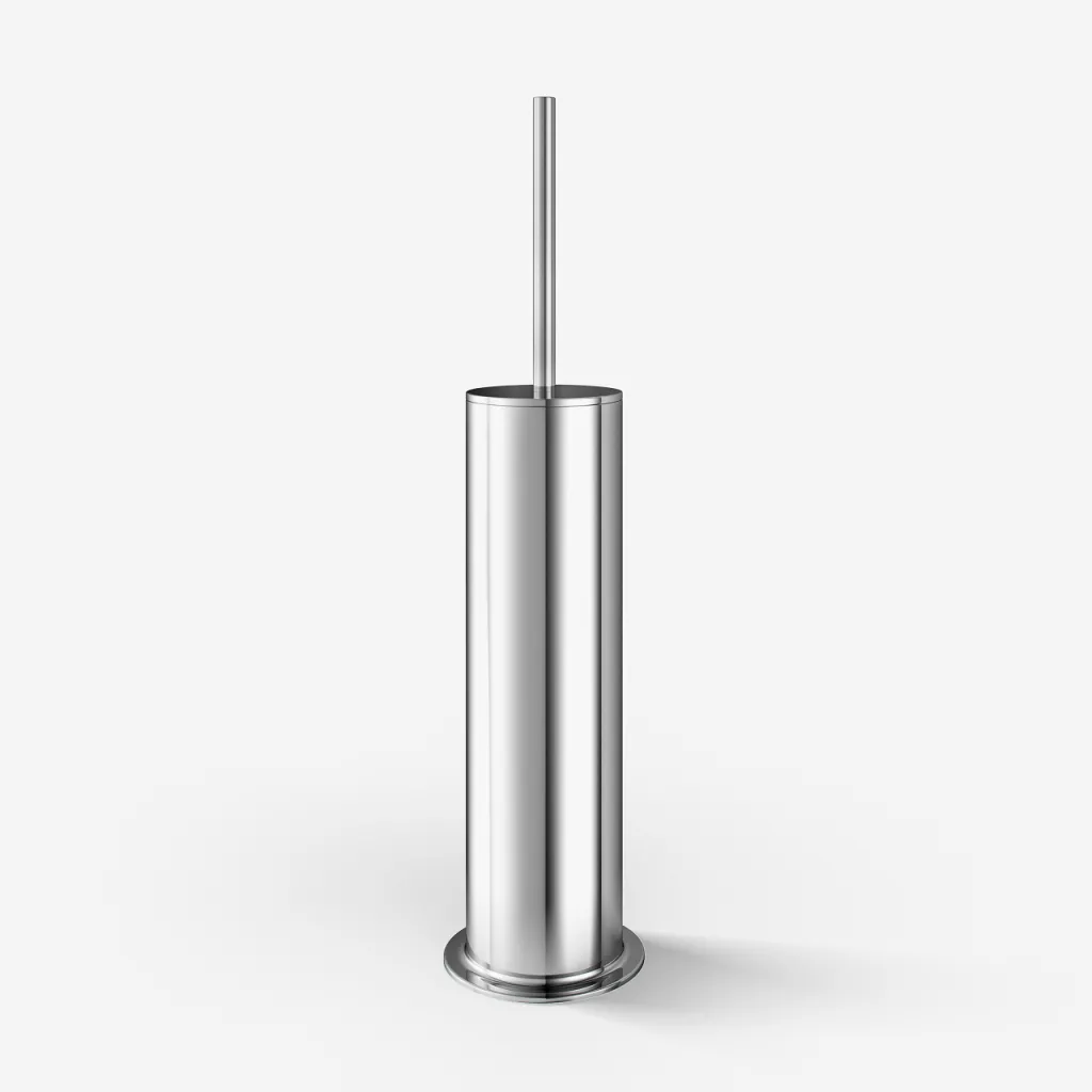 Classwell CW33 - Floor-standing toilet brush, chrome