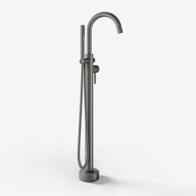 Semplice SBS600 - Freestanding bath mixer, PVD Matt Gun Metal