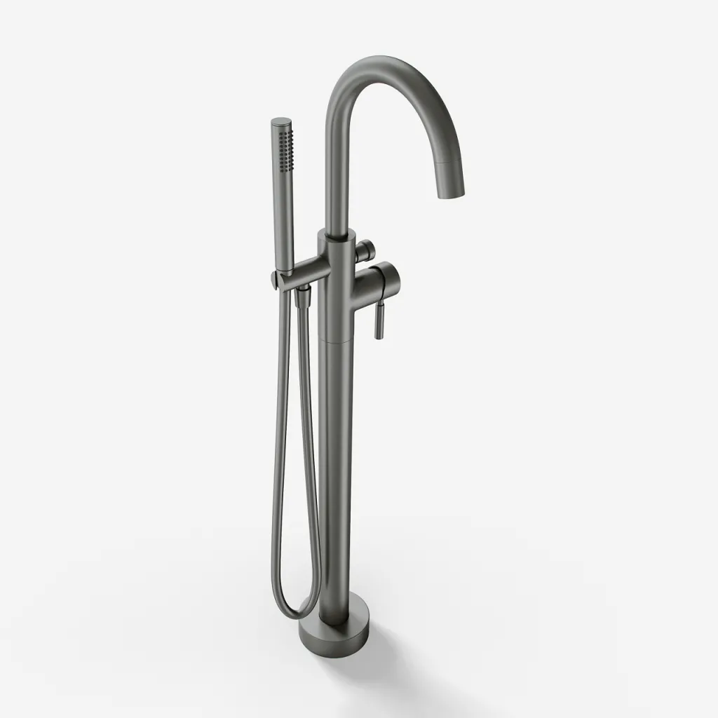 Semplice SBS600 - Freestanding bath mixer, PVD Matt Gun Metal