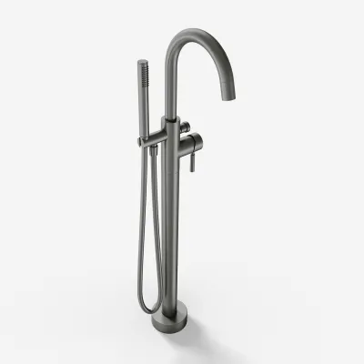 Semplice SBS600 - Freestanding bath mixer, PVD Matt Gun Metal