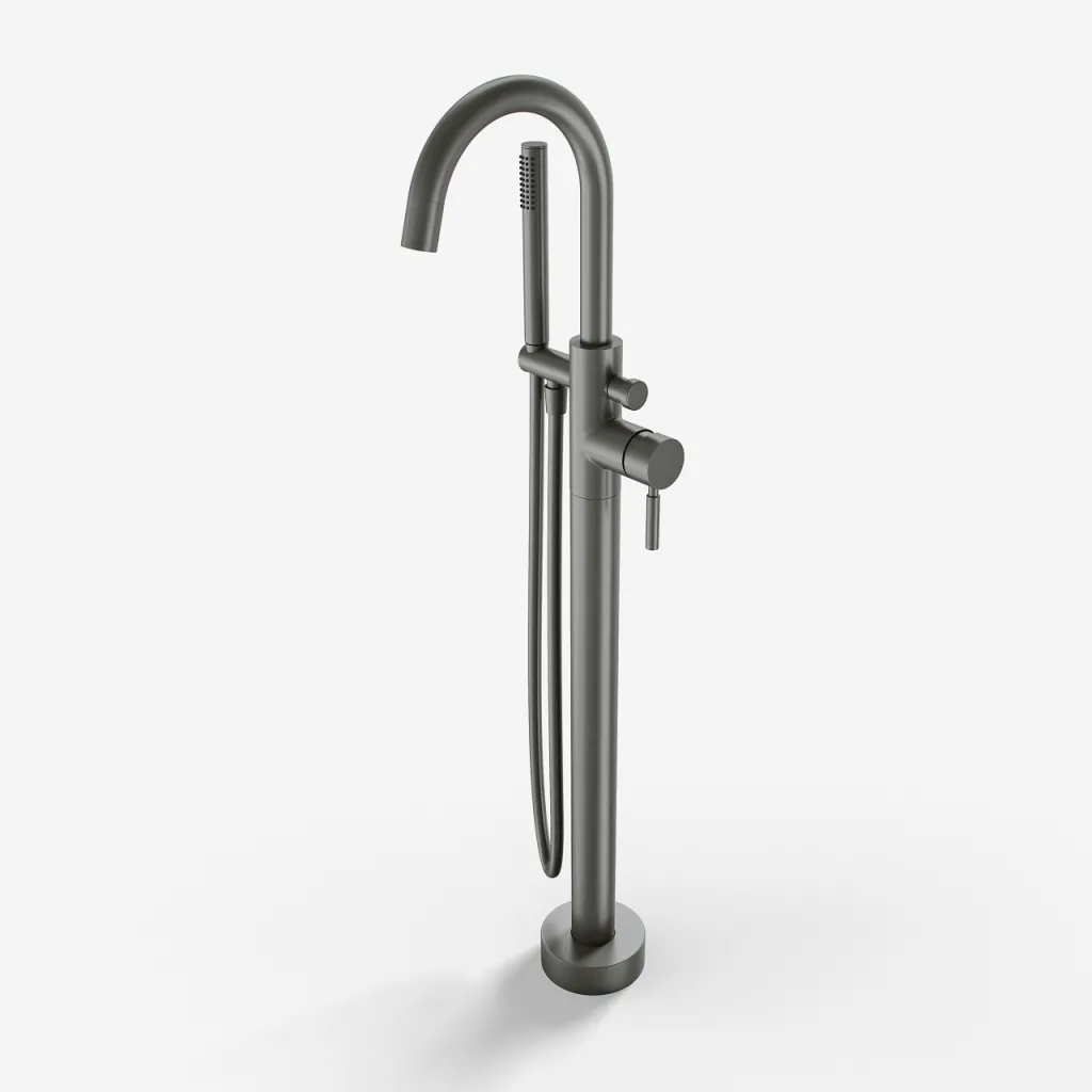 Semplice SBS600 - Freestanding bath mixer, PVD Matt Gun Metal