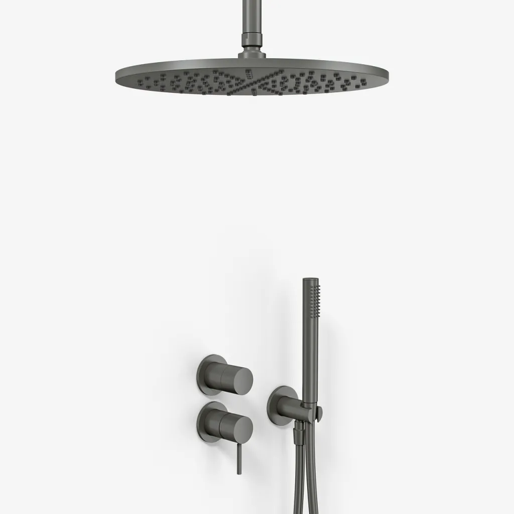 Semplice SBR901 S10 - Shower set, Ø30 cm, Ceiling, PVD Matt Gun Metal