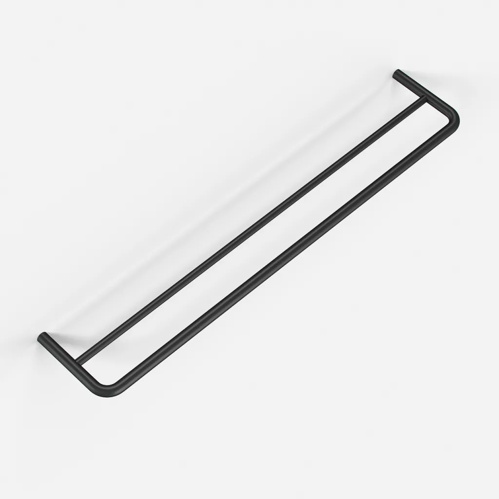 Semplice PS20-60 - Double Towel Rail, Matte Black