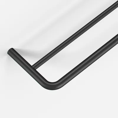 Semplice PS20-60 - Double Towel Rail, Matte Black