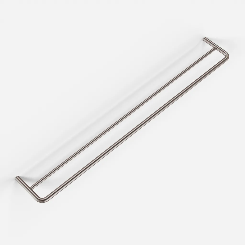 Semplice PS20-80 - Double Towel Rail, PVD Brushed Steel