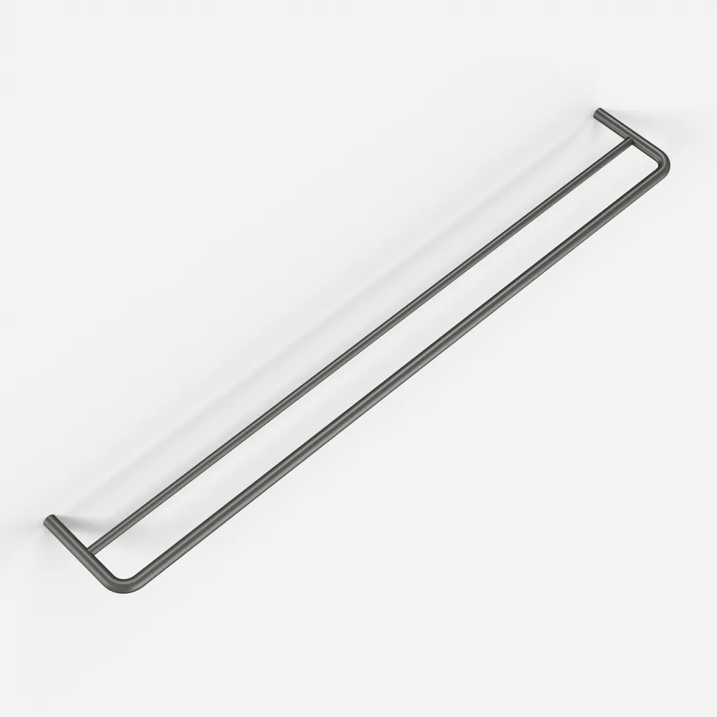 Semplice PS20-80 - Double Towel Bar, PVD Matt Gun Metal