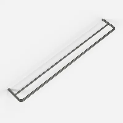 Semplice PS20-80 - Double Towel Bar, PVD Matt Gun Metal