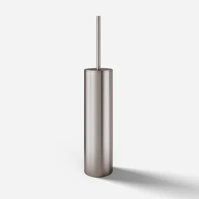 Semplice PS33 - Floor-standing toilet brush, PVD Brushed Steel