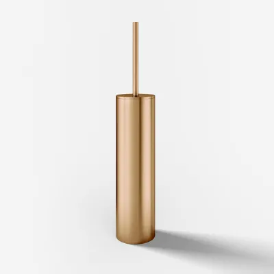 Semplice PS33 - Floor-standing toilet brush, PVD Brushed Copper