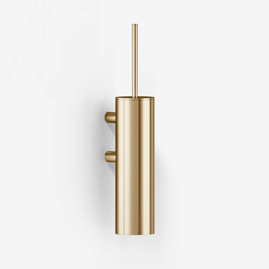 Semplice PS33W - Toilet Brush Wall Mounted, Polished Brass Nature