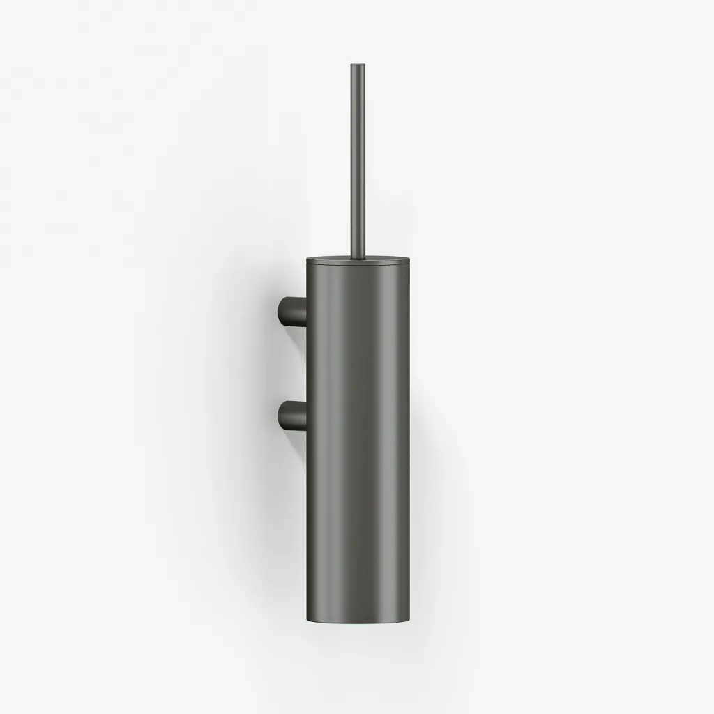 Semplice PS33W - Toilet Brush Wall Mounted, PVD Matt Gun Metal