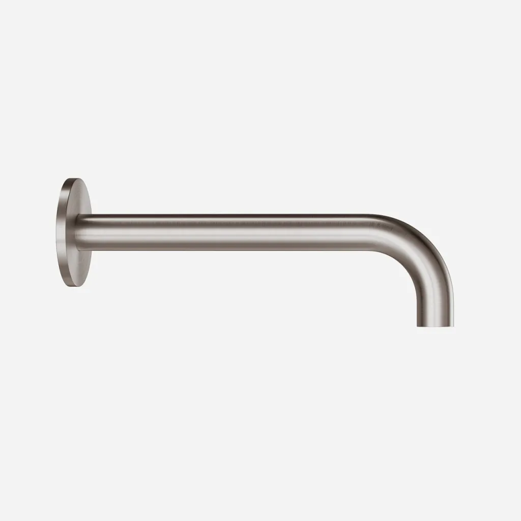Semplice SSP2222 - outlet spout Ø22 mm length 22 cm Rosette Ø65 mm, PVD Brushed Steel