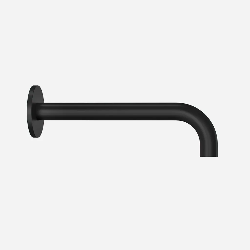Semplice SSP2222 - outlet spout Ø22 mm length 22 cm Rosette Ø65 mm, Matt Black