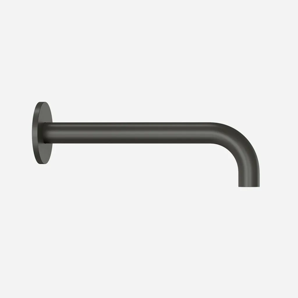Semplice SSP2222 - outlet spout Ø22 mm length 22 cm Rosette Ø65 mm, PVD Matt Gun Metal