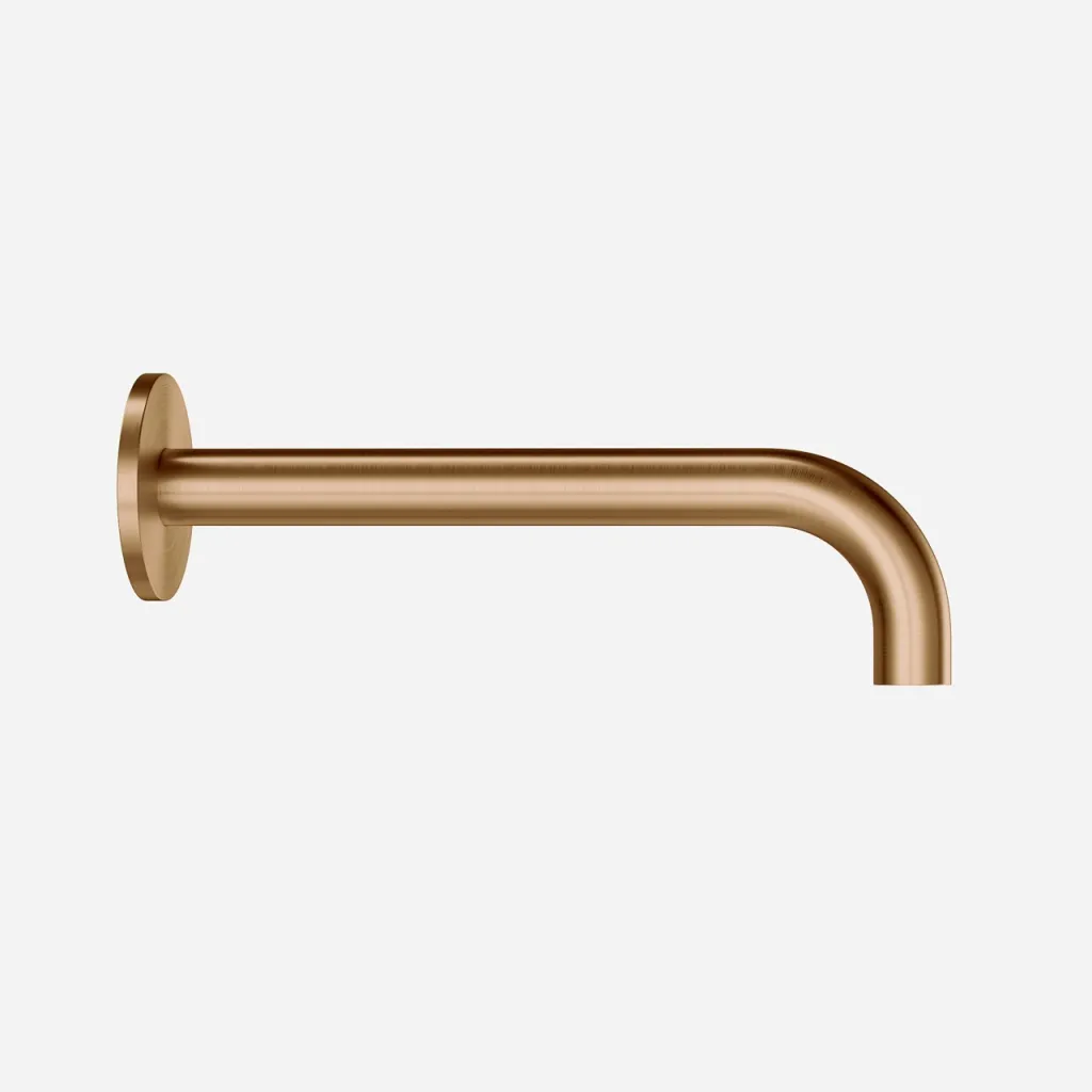 Semplice SSP2222 - outlet spout Ø22 mm length 22 cm Rosette Ø65 mm, PVD Brushed Copper