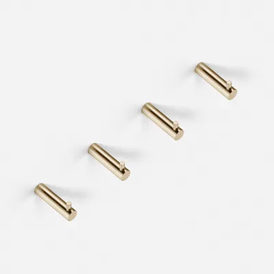 Semplice PS18 S01 - 4 x Hook, Polished Brass Nature