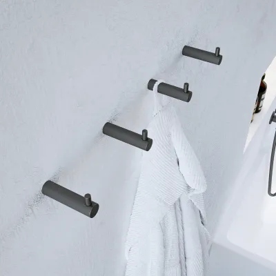 Semplice PS18 S01 - 4 x Hooks, PVD Matt Gun Metal