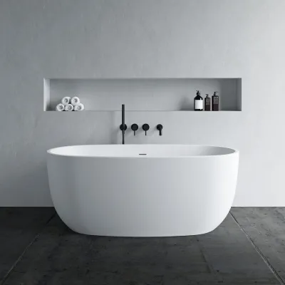 ArkiLife Nomi AN150 - Bathtub 150x72 cm, Matte white