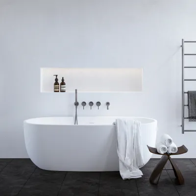 ArkiLife Nomi AN170 - Bathtub 170x80 cm, Matt white