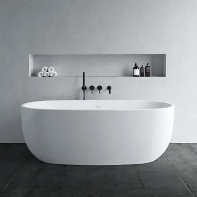 ArkiLife Nomi AN170 - Bathtub 170x80 cm, Glossy White