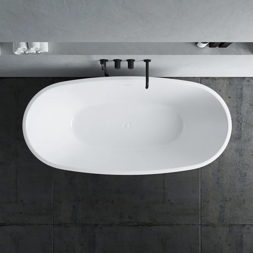ArkiLife Nomi AN170 - Bathtub 170x80 cm, Glossy White