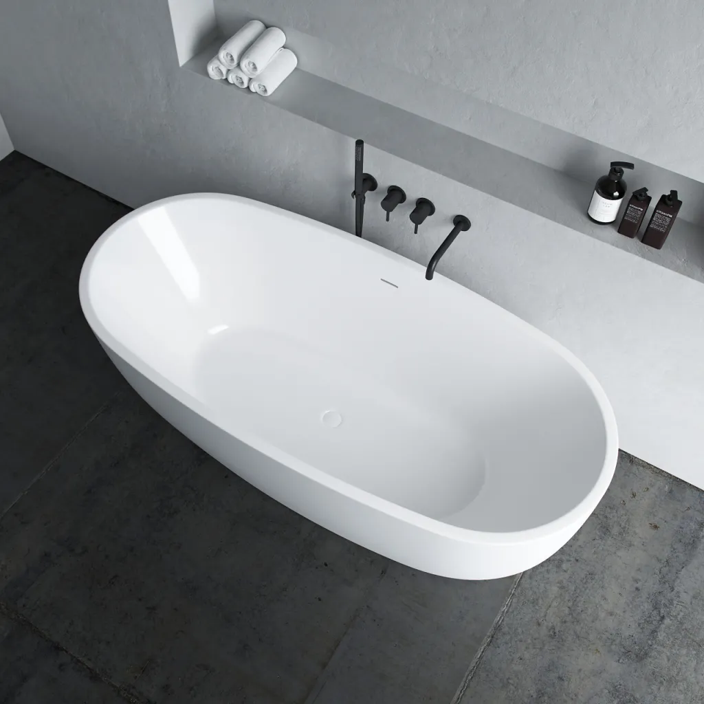 ArkiLife Nomi AN170 - Bathtub 170x80 cm, Glossy White